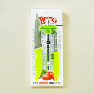 Anjali 3 Pcs Vibgyor Kitchen Set (Peeler, Lighter and Knife)