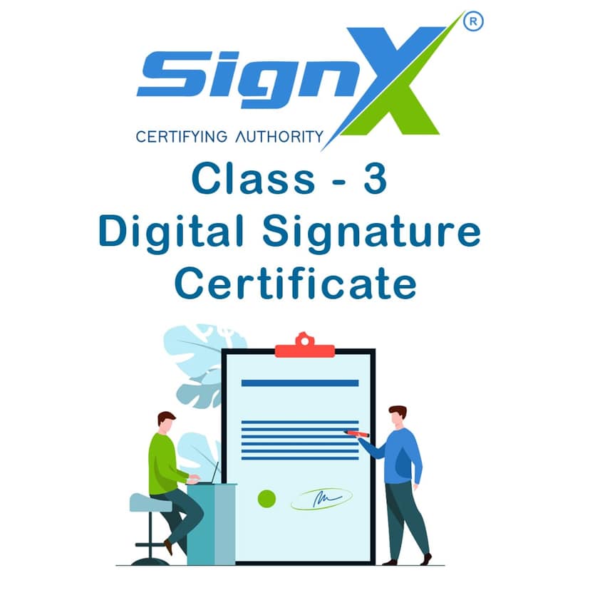 Renewal SignX Digital Signature Certificate/1 Year/Signing Only without Token. view 2