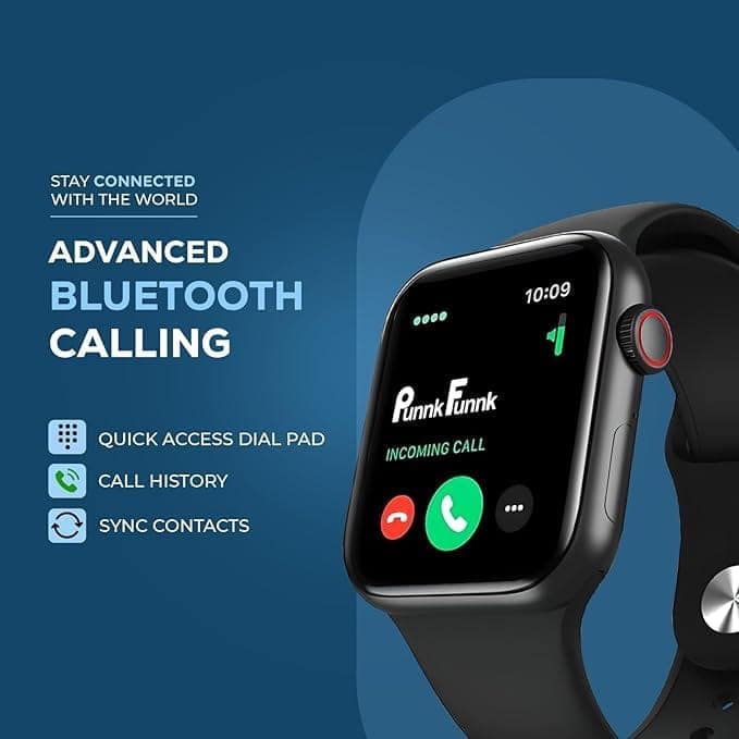 Smart Watch with Black Silicone Strap view 4