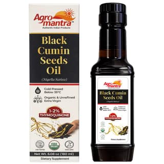 USDA Organic Black Cumin Seed Oil Liquid (6.08 fl oz) Premium Cold-Pressed Nigella Sativa Producing Pure - Antioxidant Supplement - Vegan, Gluten-Free, & Non-GMO (No Pills or Capsules)