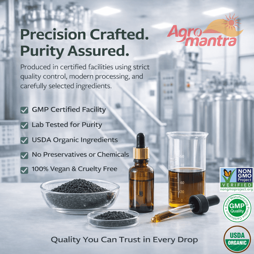 USDA Organic Black Cumin Seed Oil Liquid (6.08 fl oz) Premium Cold-Pressed Nigella Sativa Producing Pure - Antioxidant Supplement - Vegan, Gluten-Free, & Non-GMO (No Pills or Capsules) view 5