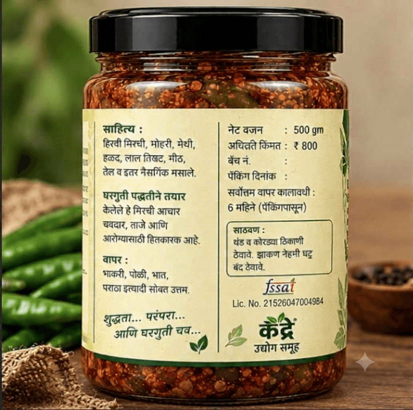 Village style Mirch achar view 2