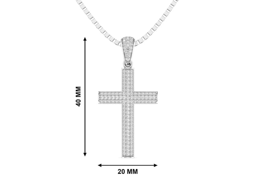 Iced Out Cross Pendant view 8