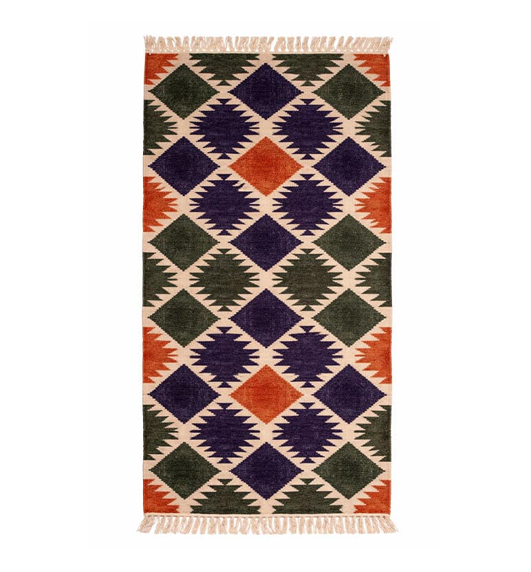 Handloom Punja Durrie Floor Carpet view 2