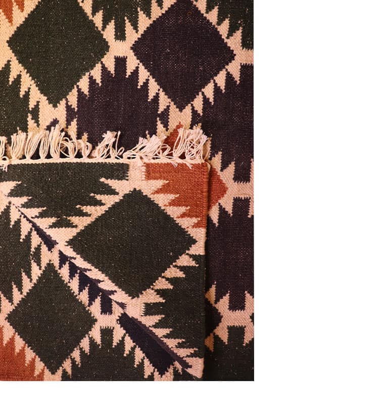Handloom Punja Durrie Floor Carpet view 3