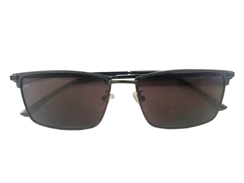 MD Style UV Protected Full Rim Rectangular Metal Frame Sunglasses/Unisex Stylish Sunglasses view 4