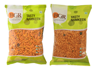 BGR Foods Combo Offer - Garlic Mixture And Moongdal (425g Pack Of 2)