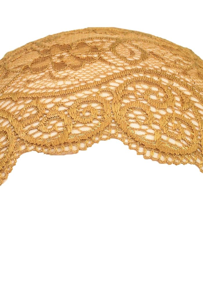 Girls and Womens Hijab Cap Hijab Headband, Under Hijab Scarf Golden and Light Blue Naqab Head Scarf (2 pcs) view 4