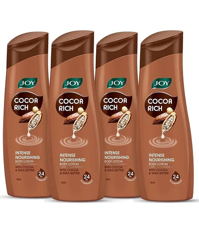 Joy Cocoa Rich Pocket-Sized Lotion With Shea Butter & Cocoa Butter 40ml each (Pack of 4)