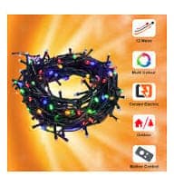 Serial String/Fairy Light | Plug Sourced | Suitable for Home & Outdoor Decoration, Diwali, Christmas, Ramadan, Wedding, Party, Festival 12m 40LED(Pack of 1, Multicolor)