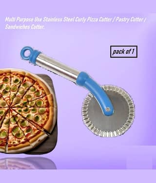 dust n shine Assorted Stainless Steel Pizza Cutter