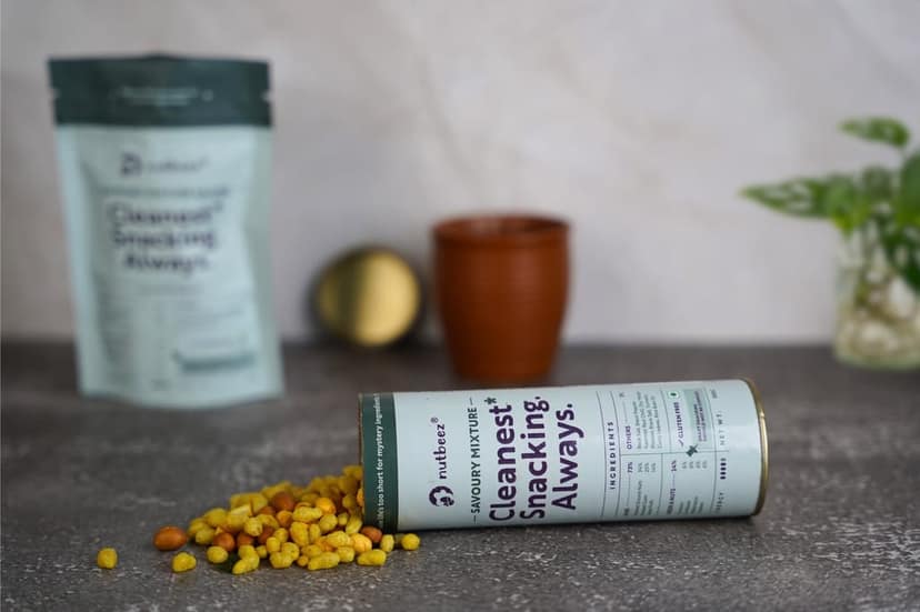 Savoury Mixture | Handmade and Roasted Mixture|Protein Rich| Clean Guilt free Snacks | Power of 3 seeds | Goodness of Roasted Chana, Jwar and Peanuts and Spices | No Palm Oil| Pack of 2 (50 gm in each)| Millet Love & Gluten Free view 3