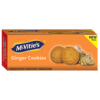 Mcvities Ginger Cookies - Suitable For Vegetarians, 120 g