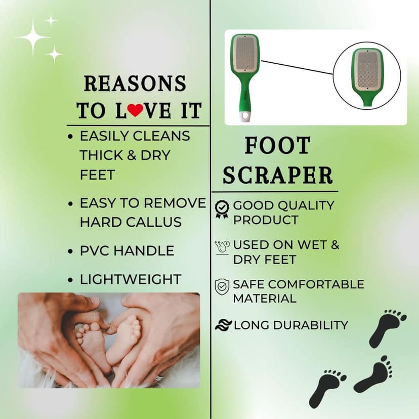 Plastic Leg, heel and Foot Scrubber for Dead Skin |Callus Remover | Pedicure special Tool/specially for cracked feet view 4