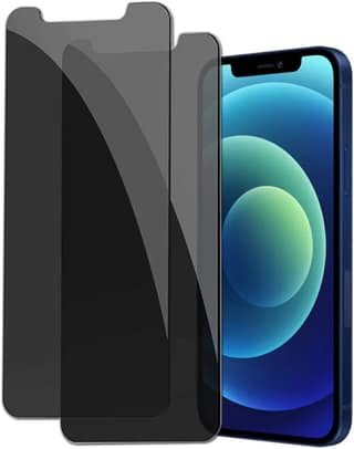 IPhone 12/ iPhone 12 Pro Privacy Tempered Glass Screen Protector Compatible (Black) Edge To Edge Full Screen Coverage With Easy Installation Kit