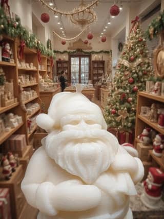 SS enterprise Christmas Scented Wax Candle | Xmas Candle | Santa, Gift & Tree | Organic Soy Wax Piller Candle for Decor | Smoke-Free Candle | Xmas Decoration Accessories