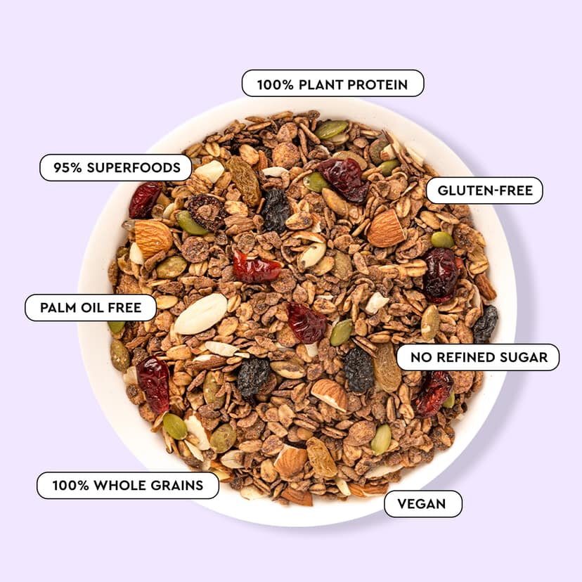 nourish you Super Muesli - Belgium Dark Chocolate view 4