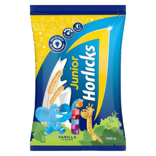 Junior Horlicks Vanilla Pouch 500g