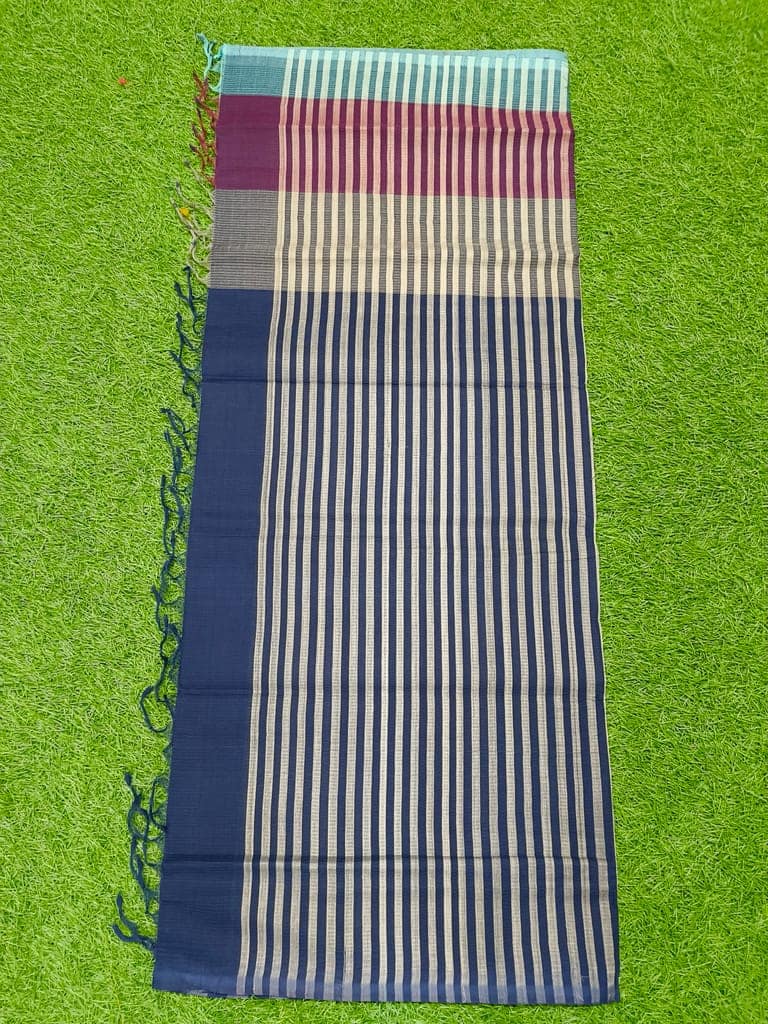 MORI HANDLOOMS COTTON STRIPES SAREES view 5