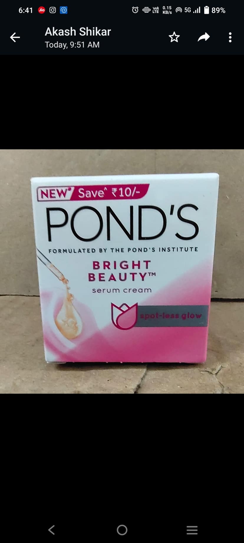 Ponds bright beauty serum cream
