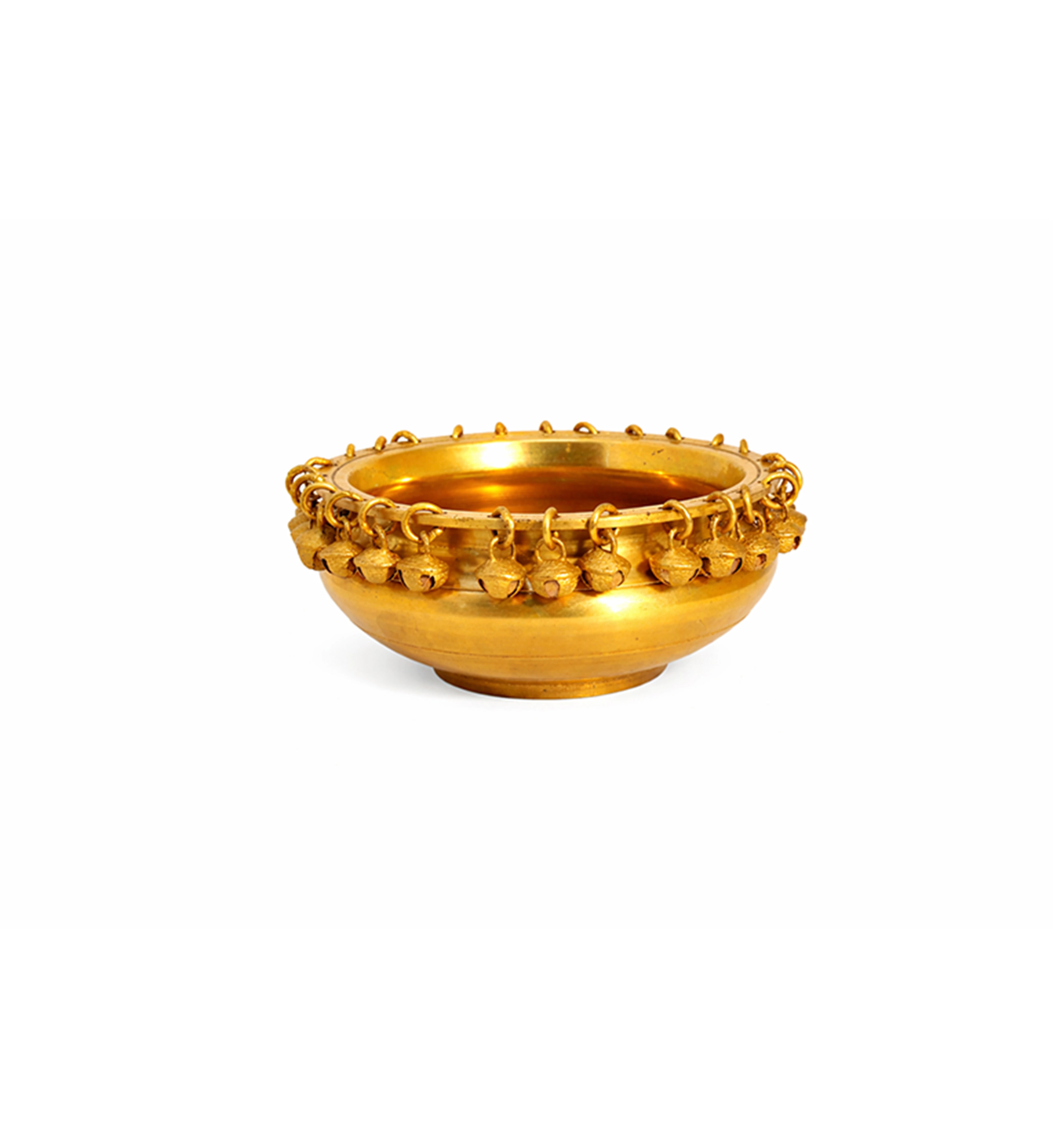 Handcrafted Bell Metal Urli Bowl – Traditional Decorative Finish view 2