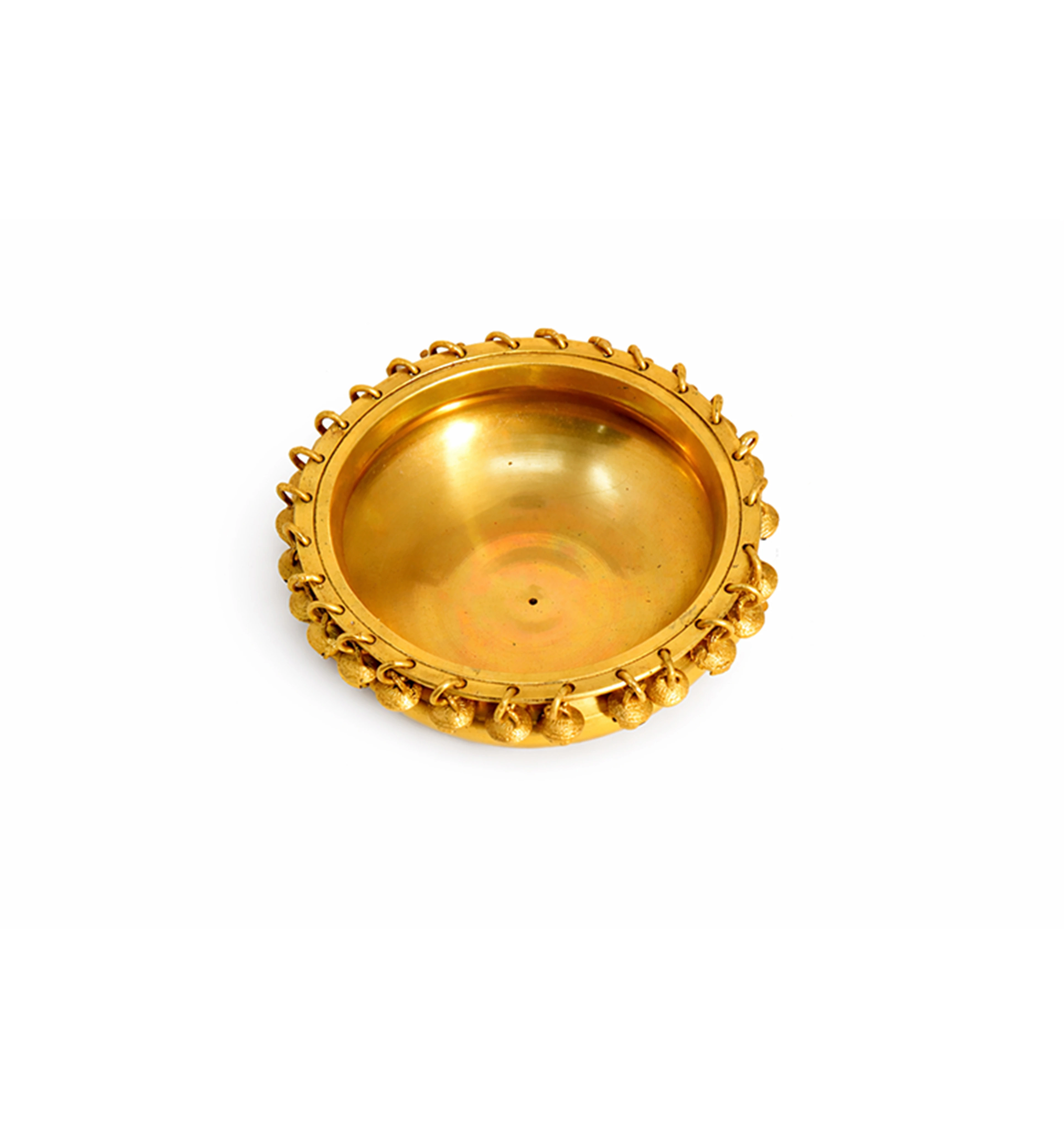 Handcrafted Bell Metal Urli Bowl – Traditional Decorative Finish view 4