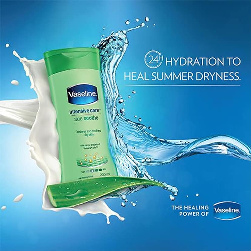 Vaseline Intensive Care Aloe Soothe Body Lotion, 300 Ml view 2