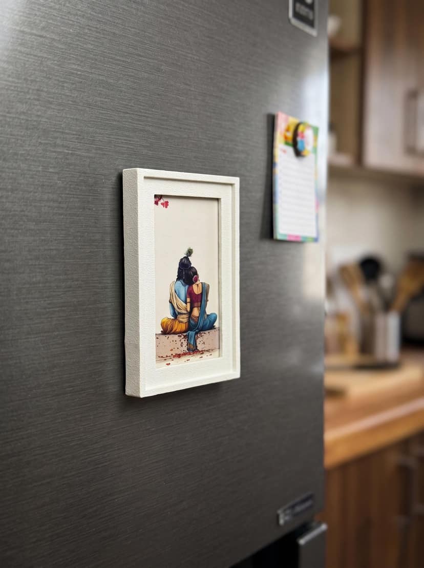 Shiv Parvati Fridge Magnet - Couple's Favorite Gift view 2