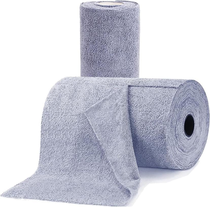 Absorbent Light Blue Non-Woven Disposable Cleaning Cloths Roll