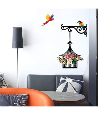 Inkfence Wall Sticker Birds ( 71 x 60 cms )