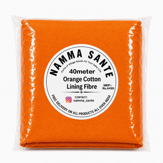 Orange Cotton Lining Fibre (Bada Panna), Orange Cotton Lining Fabric (Bada Panna), Orange Lining Cloth (Bada Panna), Soft Orange Cotton Lining (Bada Panna), Orange Garment Lining Fabric (Bada Panna)