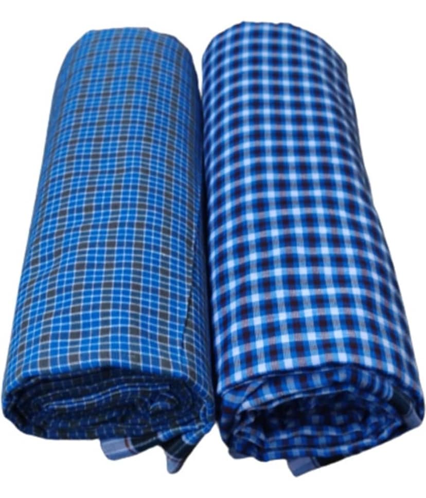 VUNNAVA Polyester Men's Lungi Multicolor ( Pack of 2 ) view 2