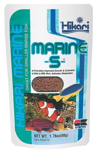 50 g Hikari Marine-S For All Marine and Smaller Marine Fish Food