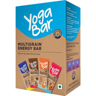 Yoga Bar Multigrain Variety Energy Bar - Chocolate, Vanilla Almonds, Cashew Orange & Nuts & Seeds, 38 G (Pack Of 10)