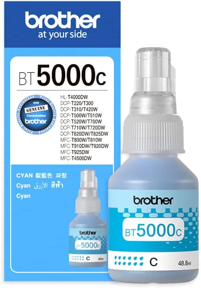 Brother BT5000C Ink Bottle (Cyan) view 3