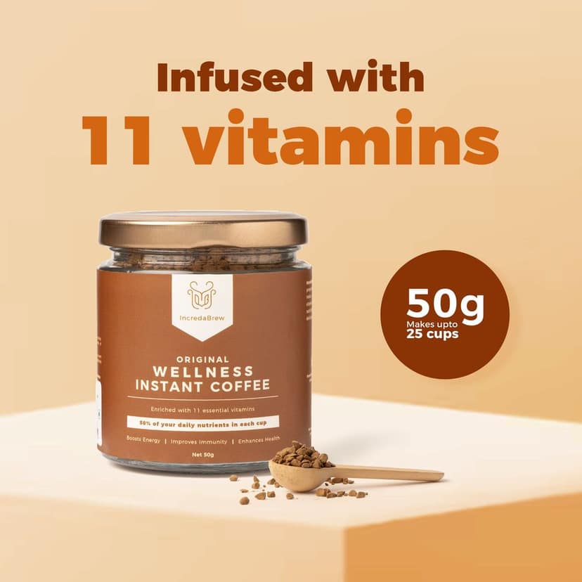 Original Wellness Instant Coffee - 2 x 50 gm Jars view 4