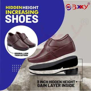 Bxxy's 3.5 inch Hidden Height Increasing Elevator Shoes For Men