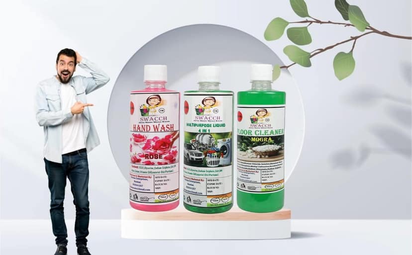 Home Care Combo Hand Wash Rose, Multipurpose Liquid Mogra & Floor Cleaner Mogra (500ml) (Pack of 3)