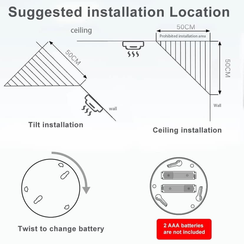 AUSHA Smart Wi-Fi Smoke Detector | Photoelectric Sensor, 90dB Alarm, App Alerts view 9