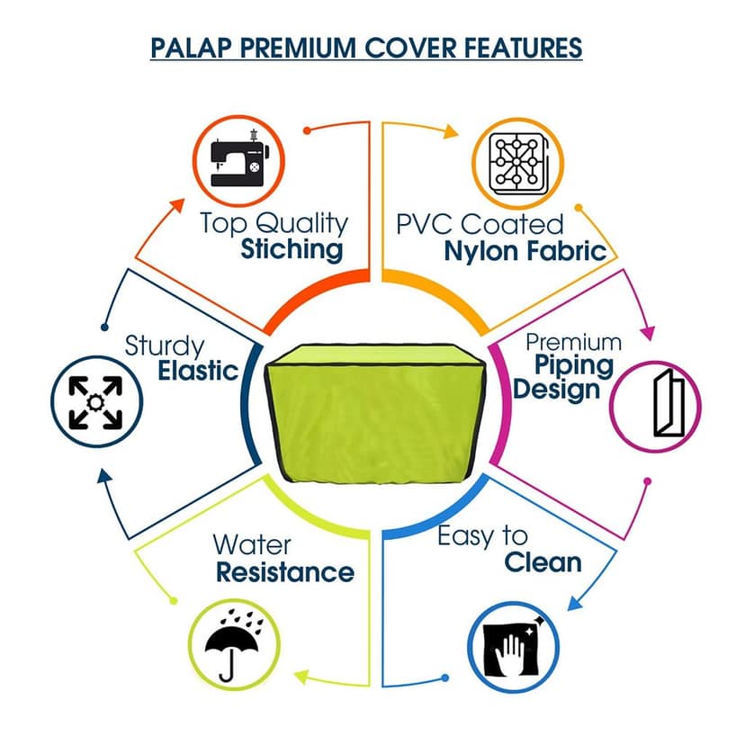 Palap Super Premium Dust Proof Printer Cover for Brother DCP-L2520D(Green- 45.9 x 44.85 x 31.7 CMs) view 3
