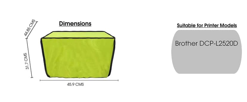 Palap Super Premium Dust Proof Printer Cover for Brother DCP-L2520D(Green- 45.9 x 44.85 x 31.7 CMs) view 6