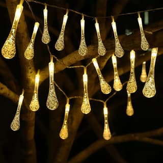 GLOWSERIE Golden Ambient Hanging Drop Lights for Home Décor