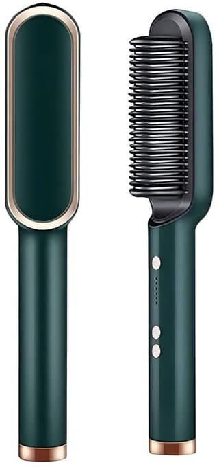 Hair Straightener Comb Brush with 5 Temperature Control | Electric Straightening & Smoothing Comb | Hair Styling Brush for Men, Women & Girls (Original Quality)