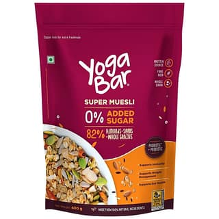 Yoga Bar Super Muesli - No Added Sugar, Rich In Protein & Fibre, No Preservatives, 400 g