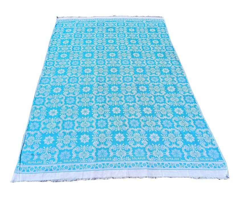 Mandhania Super Soft Premium Light Weight Solapur Single Bed Cotton Chaddar Pack of 2 (201), Multicolor 1 view 6