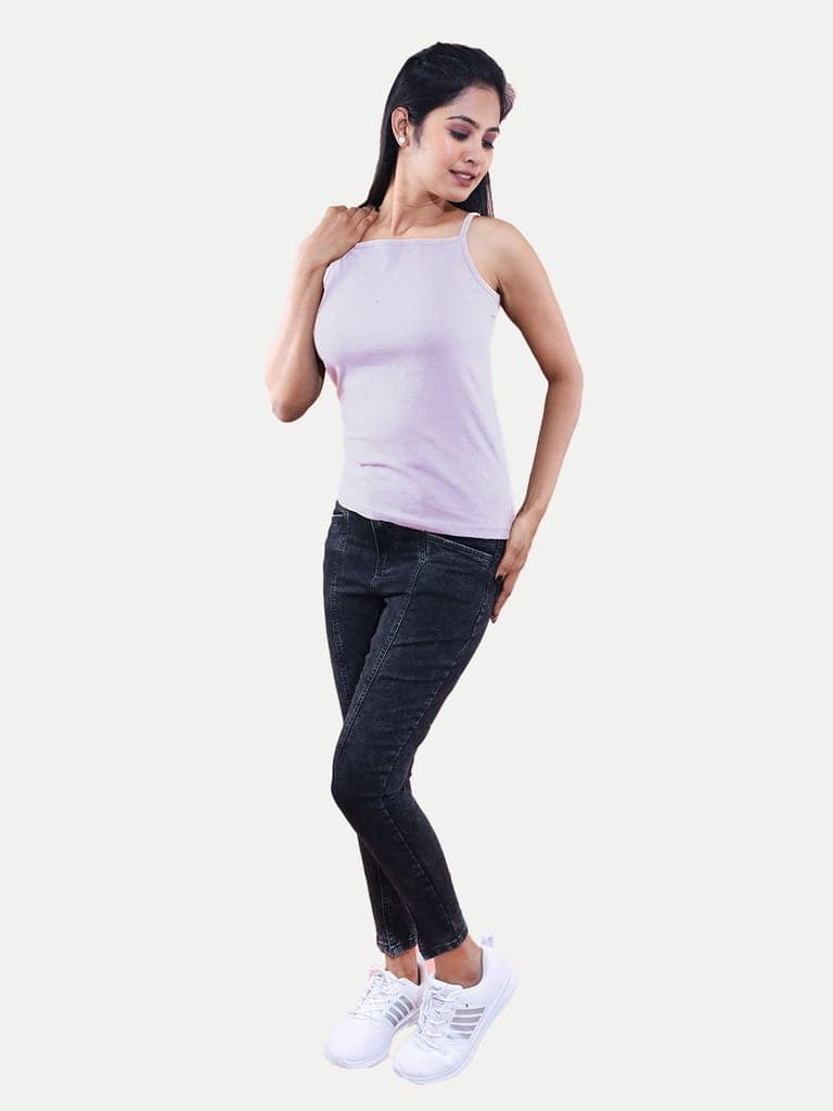 Women light Pink Camisole view 2