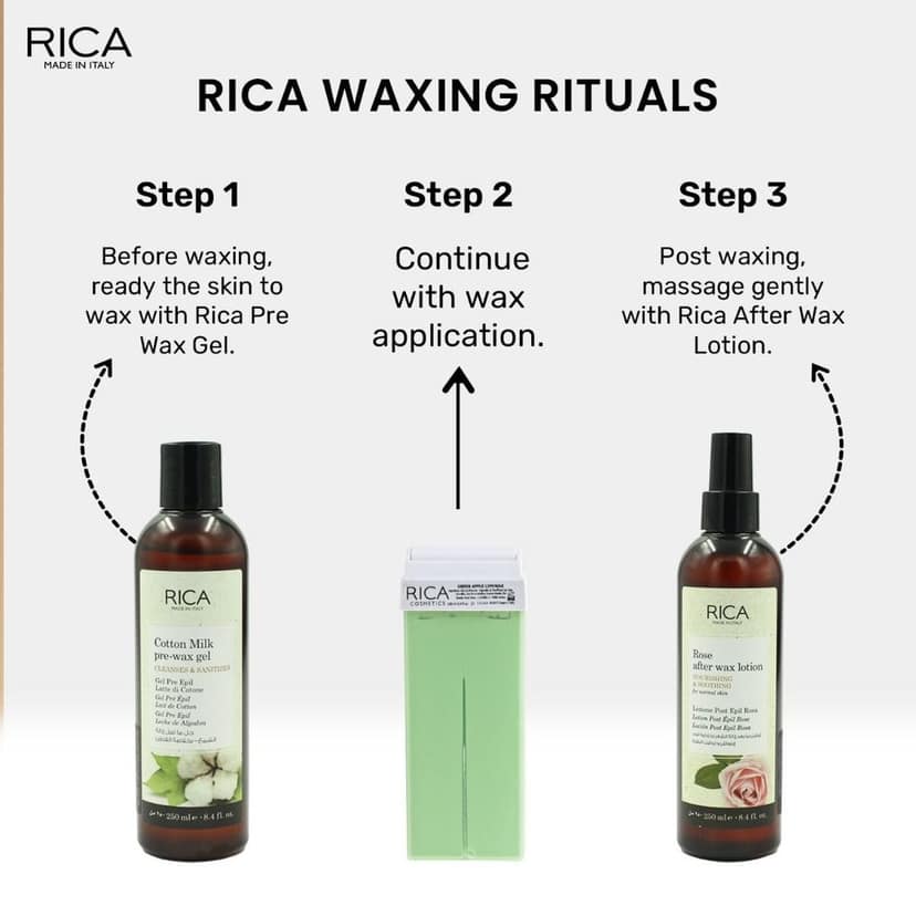 Rica Green Apple Roll-On Wax Set of 2 Refill Wax - 100 ML view 7