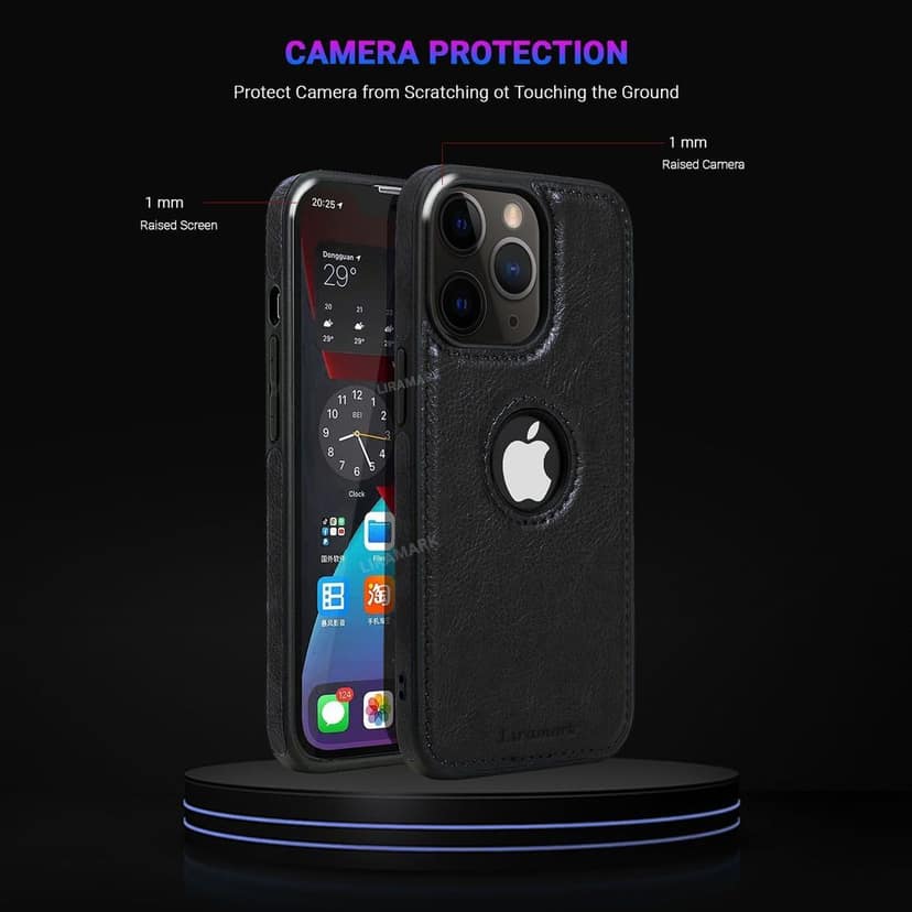 LIRAMARK PU Leather Flexible Back Cover Case Designed for iPhone 11 Pro view 5