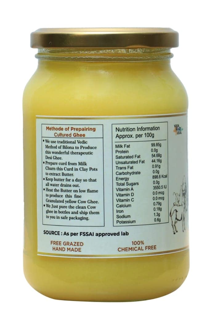 Gamiji A2 Kankrej Cow Desi Ghee | 100% Natural | Pure Desi Bilona Ghee | Traditionally Hand Churned | 500 ml view 3