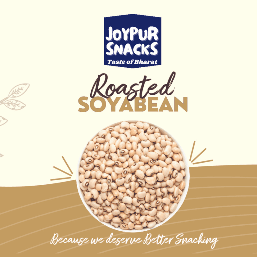 Joypur Snacks Roasted Soyabean | Protein-Packed, Crunchy & Healthy | High Fiber | Guilt-Free Snack | 80g view 3